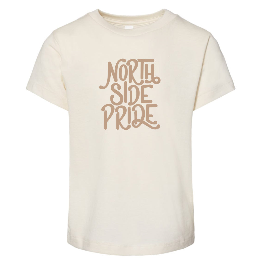 North Side Pride Toddler Unisex Tee. Natural.