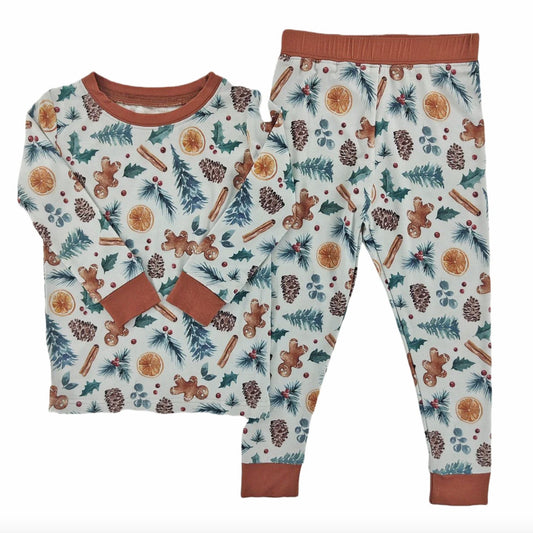 Christmas Vibes Bamboo Toddler Pajama Set.