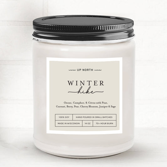 Winter Hike Candle