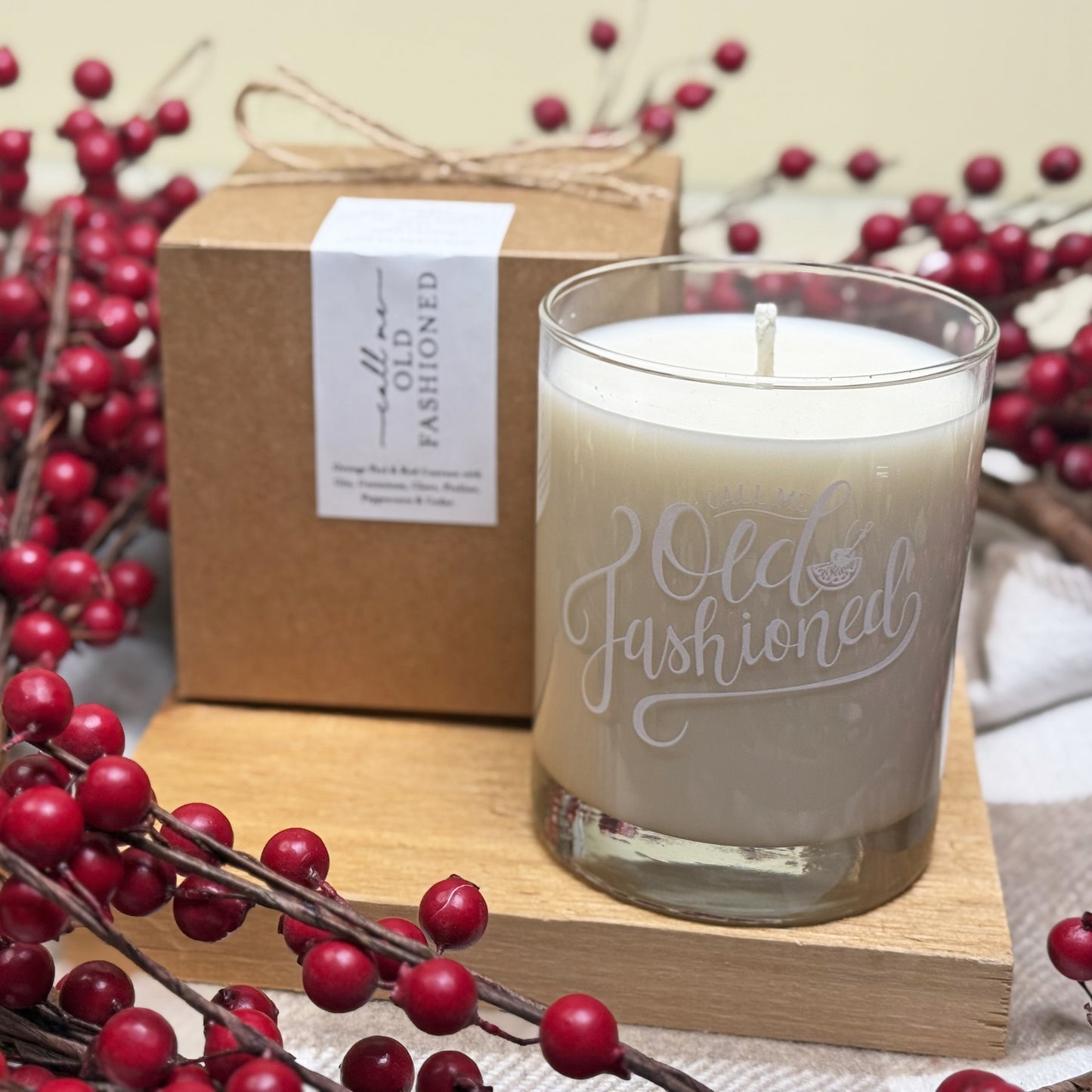 Call Me Old Fashioned Holiday 100% Soy Candle.